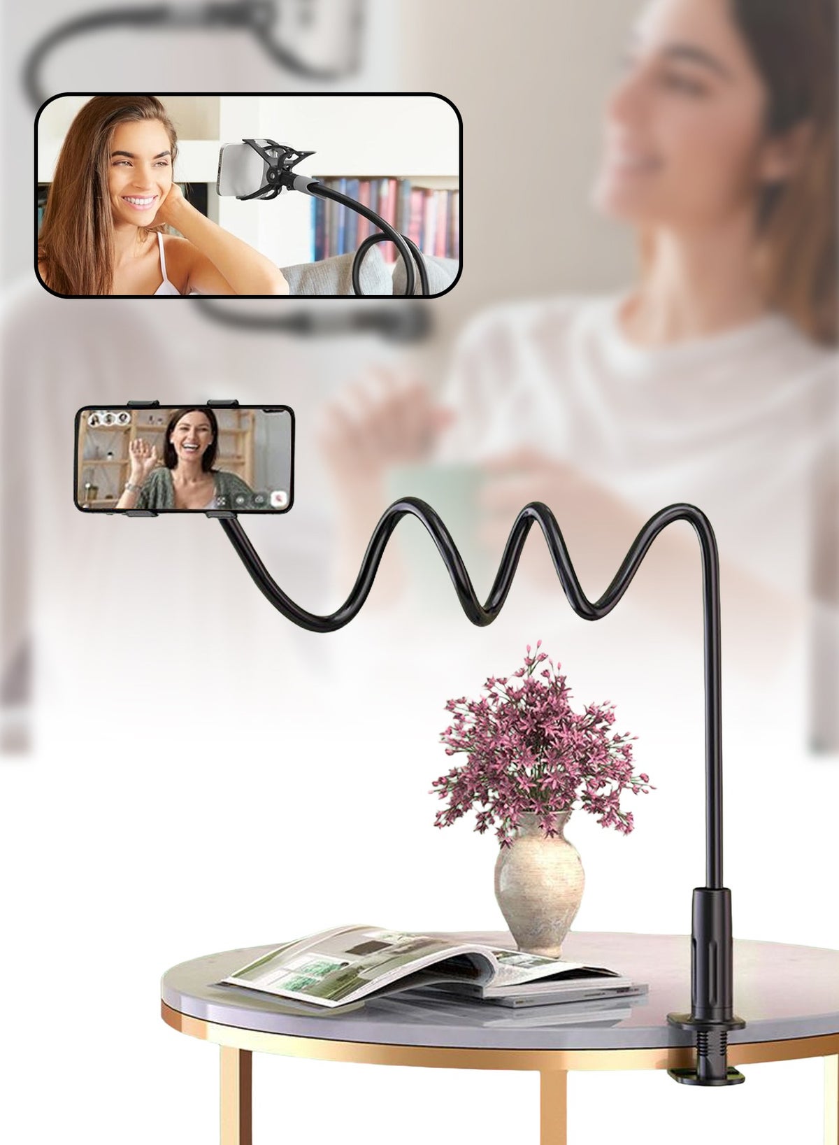 Leon Home Leon Home Flexible Long Arm Mobile Stand 100 cm Z9D459B0404585DBF8FDBZ